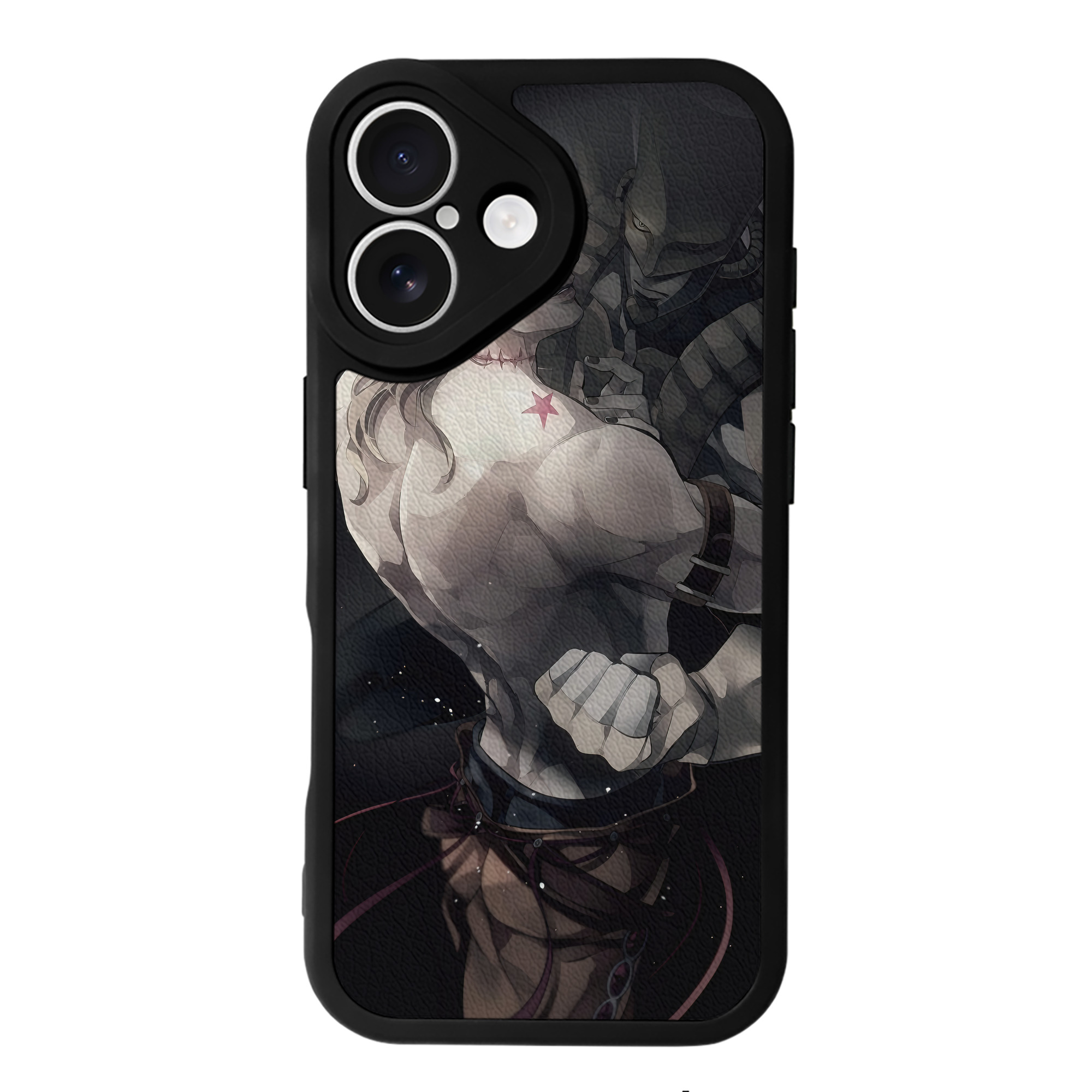 （画像用） ジョジョの奇妙な冒険 JoJo's Bizarre Adventure 【iPhone 16シリーズ対応】シリコンスマホケース（レザー調） 材質：シリコン